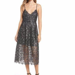 ASTR Black Lace Midi Dress size: XL (fits like a Size 8)
